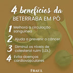 Farinha de beterraba - 100 % pura