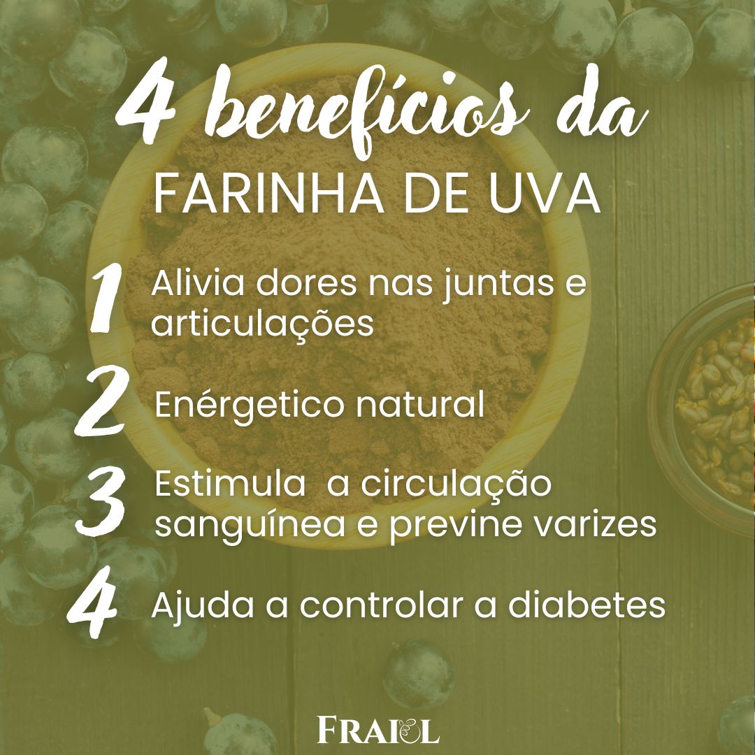 Farinha de uva - 100 % pura